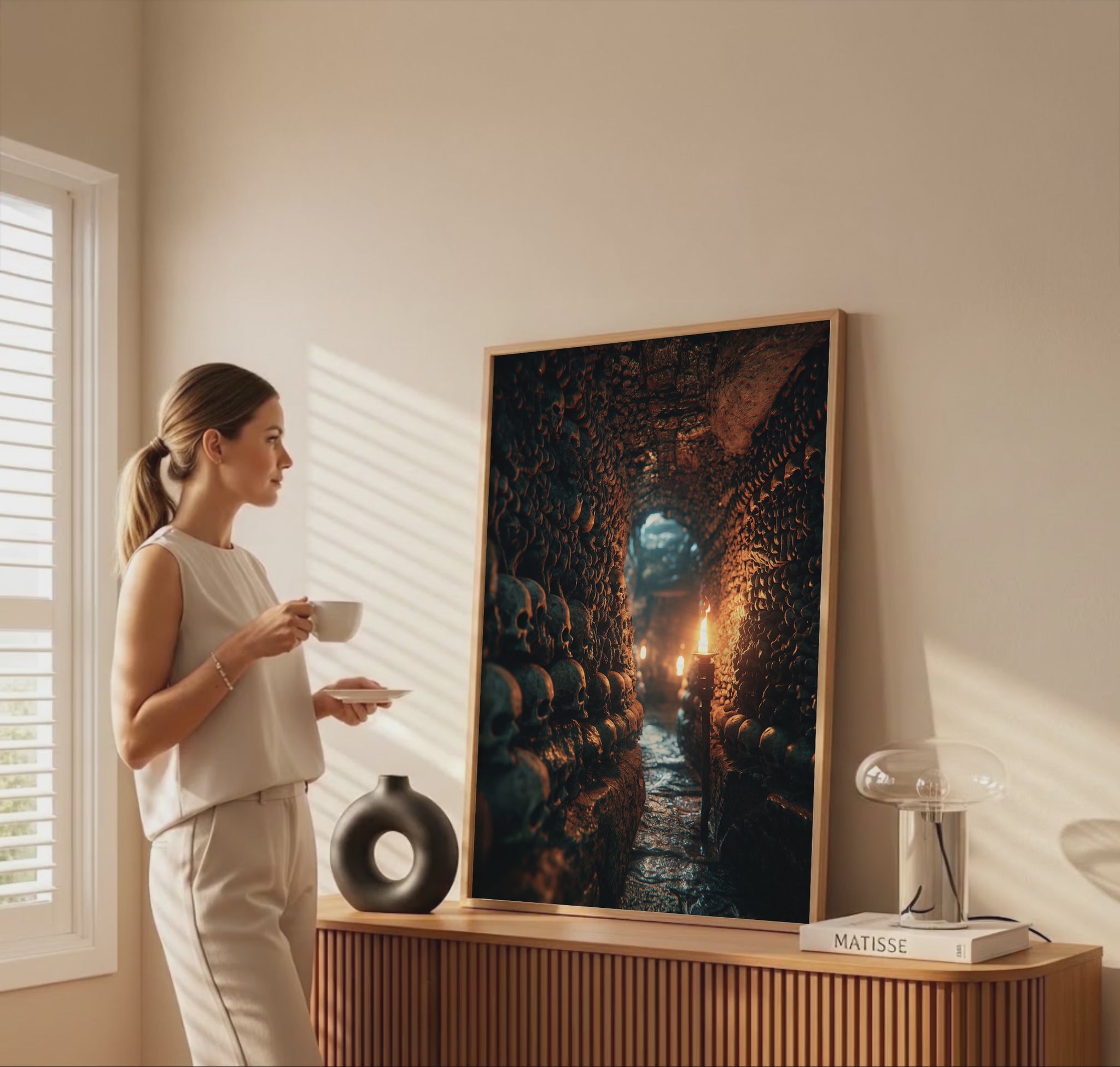 Dark Catacomb Canvas Wall Art – short video of the print