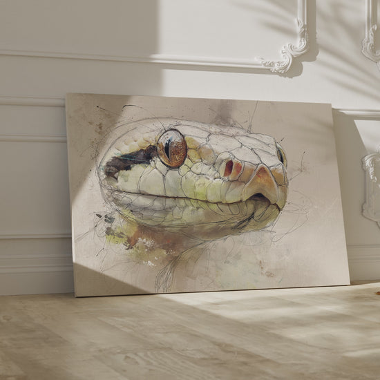 Snake Portrait Canvas Wall Art – short video of the print