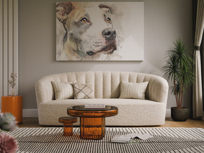 Pit Bull Terrier Canvas Wall Art – short video of the print