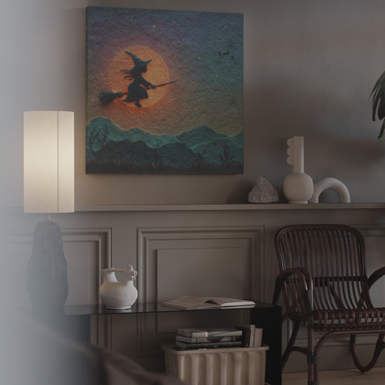 Witch Broomstick Wall Art – short video of the print