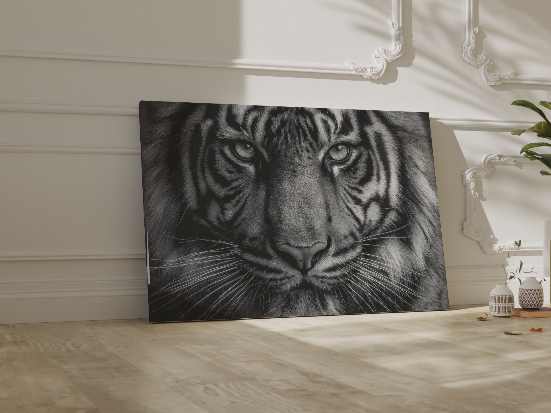 Bengal Tiger Portrait Canvas Art – short video of the print