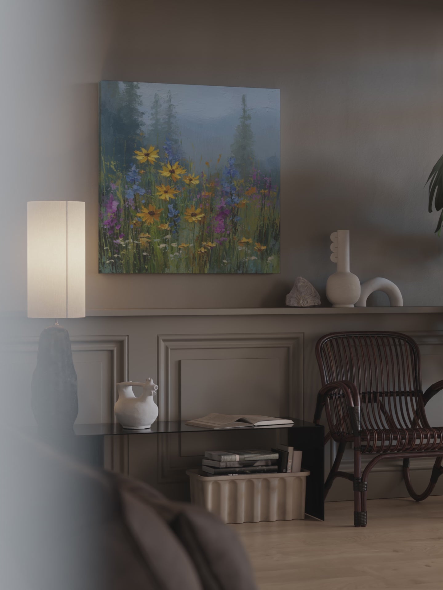 Wildflower Meadow Canvas Print – short video of the print