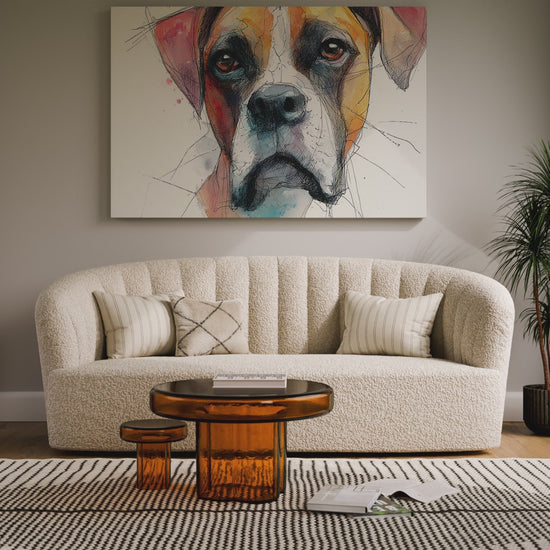 Dog Portrait Canvas Wall Art – short video of the print