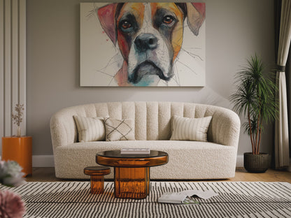 Dog Portrait Canvas Wall Art – short video of the print