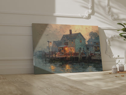 New England Clam Shack Canvas Print – short video of the print