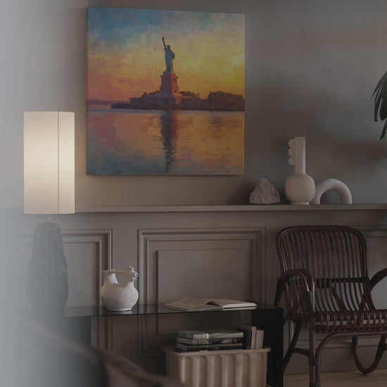Statue of Liberty Sunrise Canvas Print – short video of the print