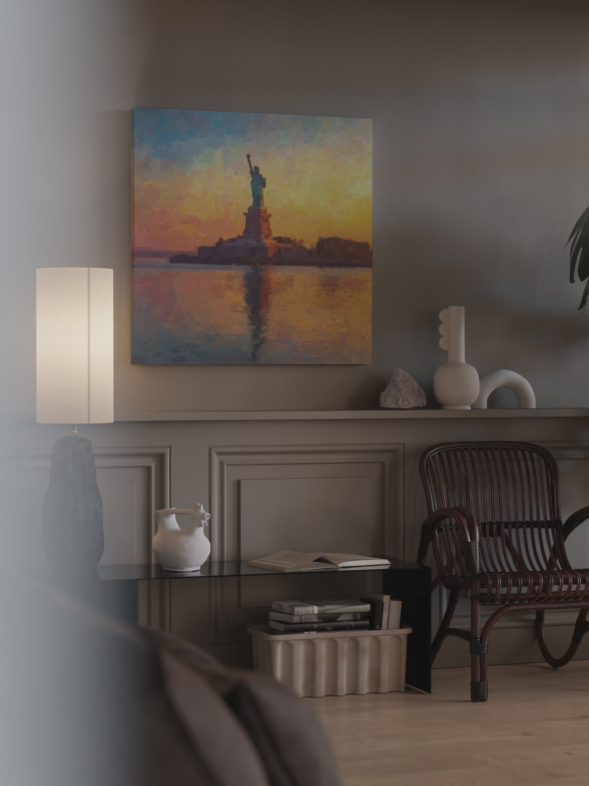 Statue of Liberty Sunrise Canvas Print – short video of the print