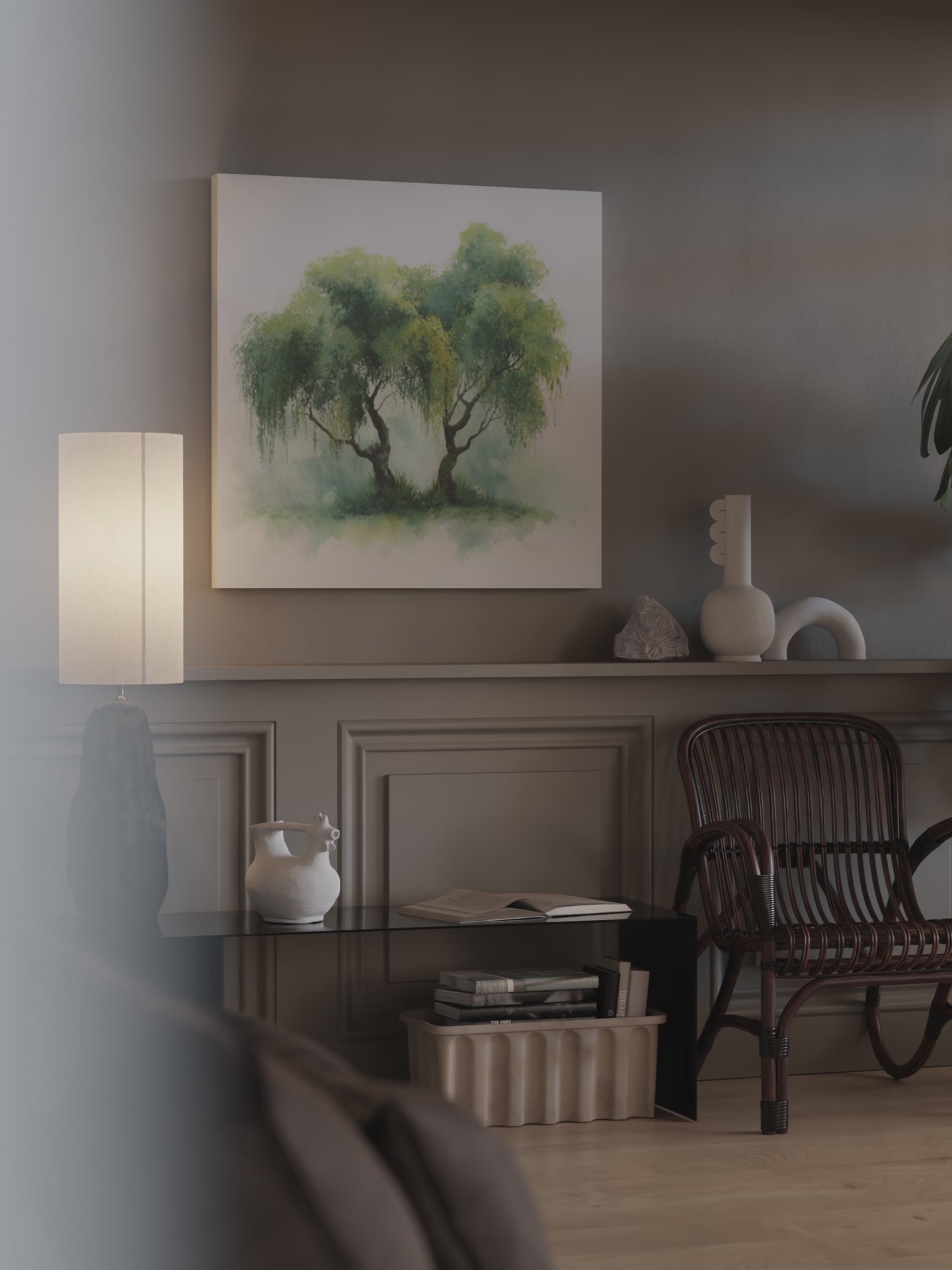 Weeping Willow Watercolor Print – short video of the print