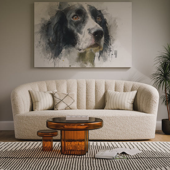 English Springer Spaniel Canvas Print – short video of the print