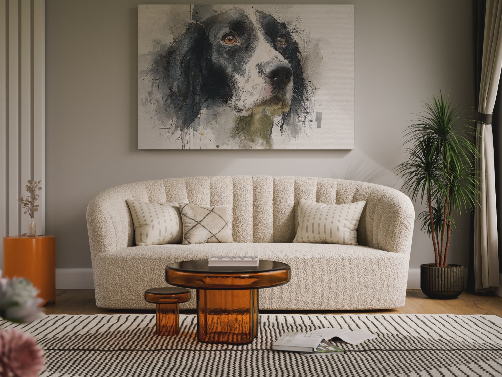English Springer Spaniel Canvas Print – short video of the print