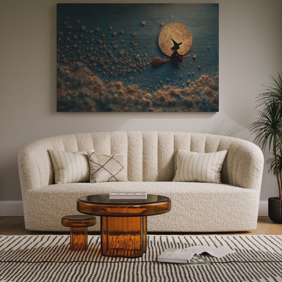 Cute Witch Canvas Wall Art – short video of the print