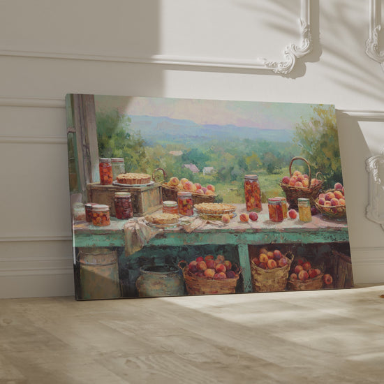 Peach Harvest Canvas Print – short video of the print