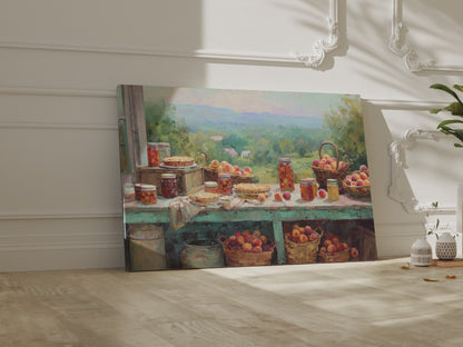 Peach Harvest Canvas Print – short video of the print
