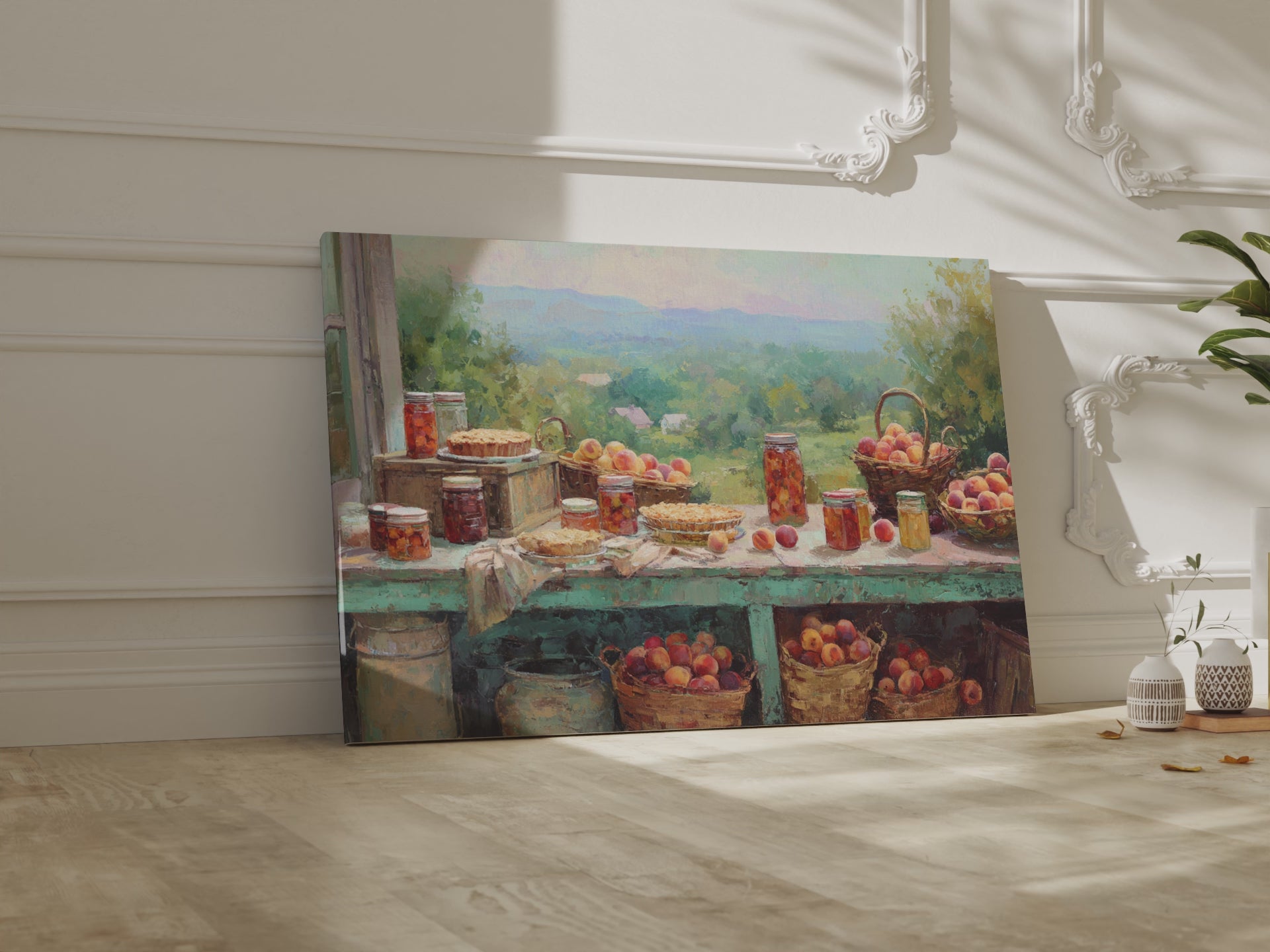 Peach Harvest Canvas Print – short video of the print