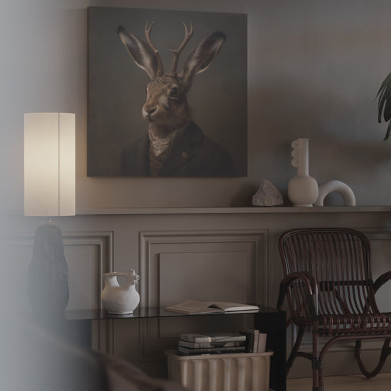 Jackalope Portrait Print – short video of the print