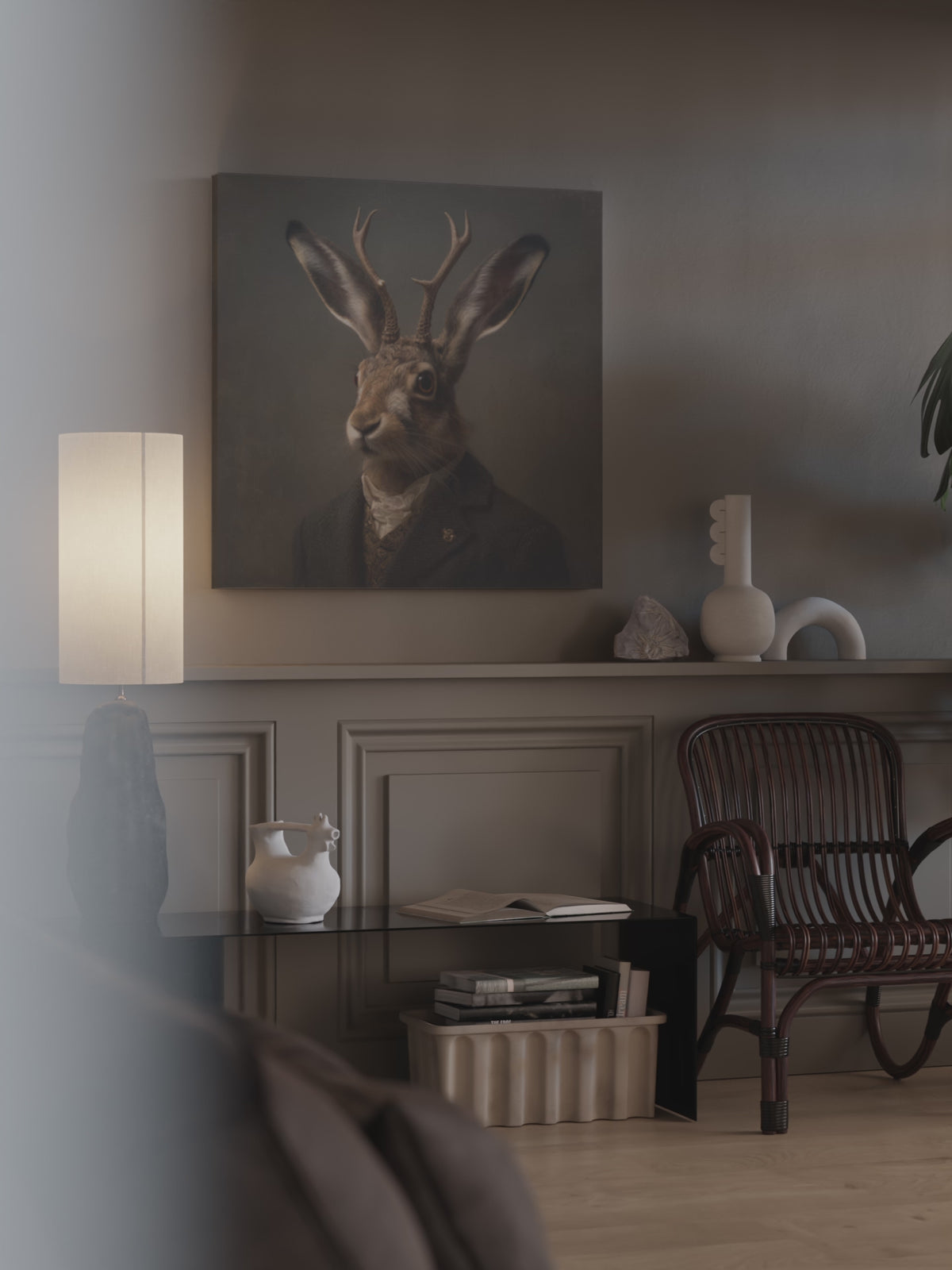 Jackalope Portrait Print – short video of the print