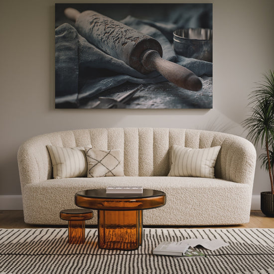 Rustic Kitchen Rolling Pin Canvas Art – short video of the print