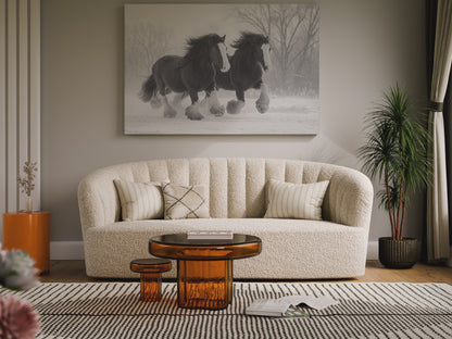 Draft Horse Canvas Print – short video of the print