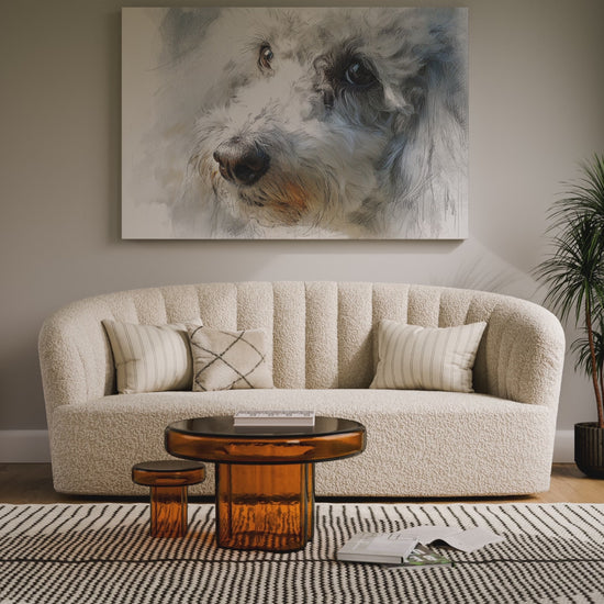 Poodle Portrait Wall Art – short video of the print