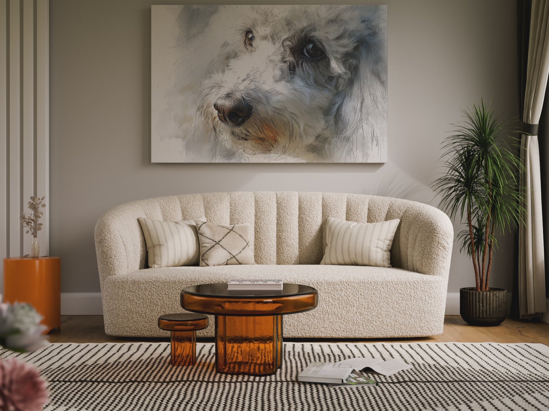 Poodle Portrait Wall Art – short video of the print