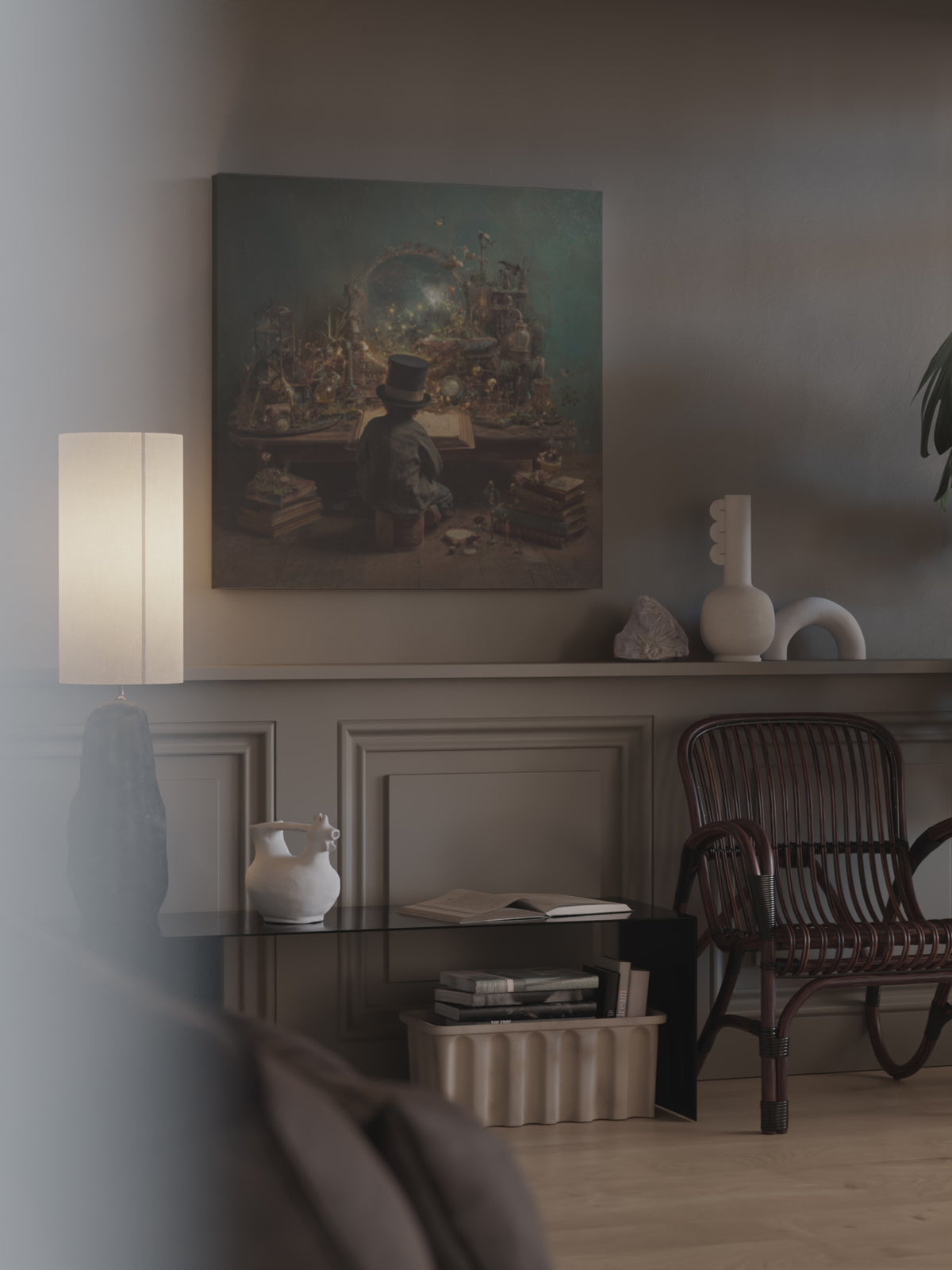 Victorian Scholar Study Canvas Print – short video of the print
