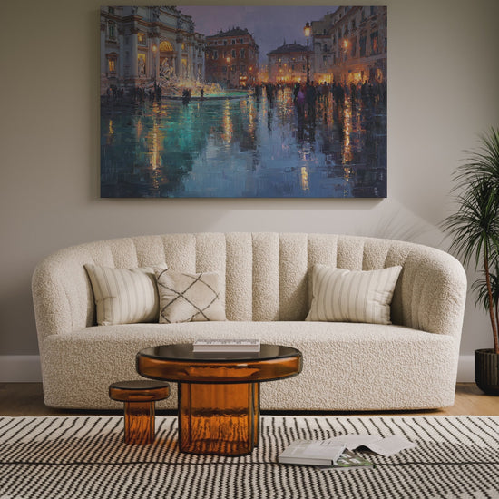 Trevi Fountain Canvas Print – short video of the print