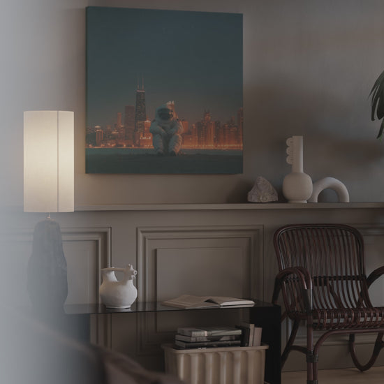 Astronaut Urban Canvas Wall Art – short video of the print