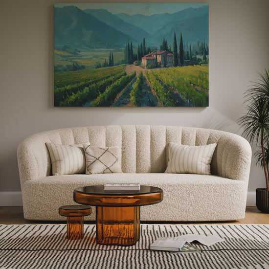 Tuscan Vineyard Canvas Art – short video of the print