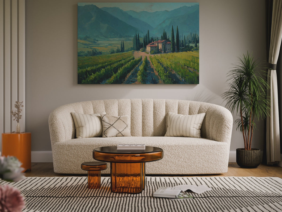 Tuscan Vineyard Canvas Art – short video of the print