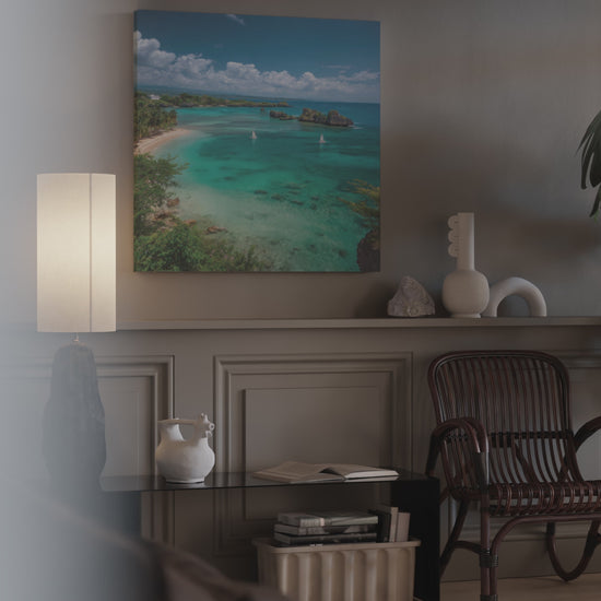 Tropical Beach Canvas Print – short video of the print