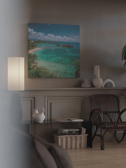 Tropical Beach Canvas Print – short video of the print