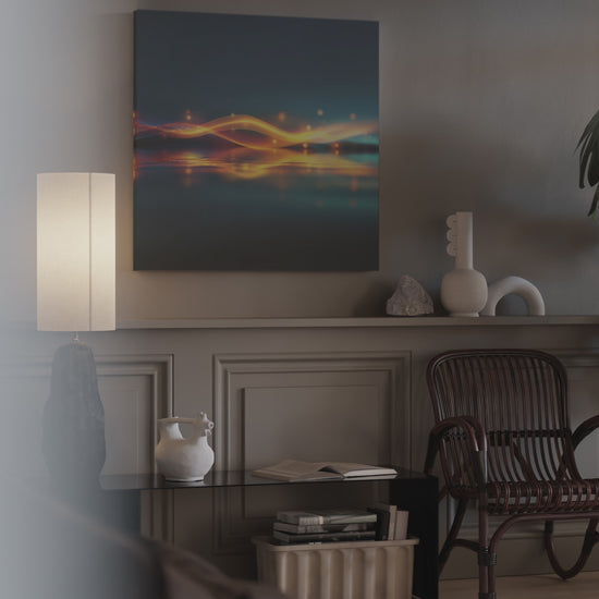 Abstract Wave Canvas Wall Art – short video of the print