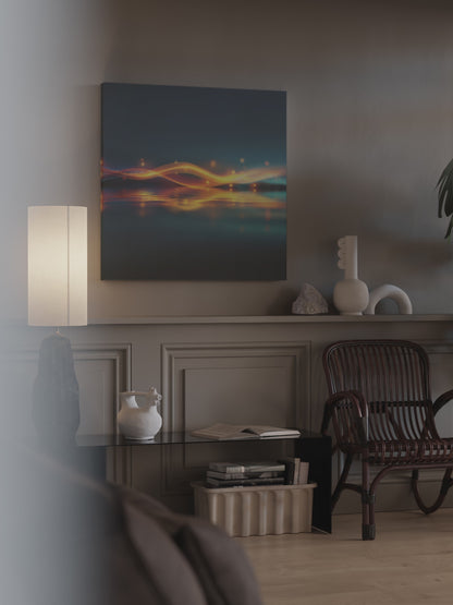 Abstract Wave Canvas Wall Art – short video of the print