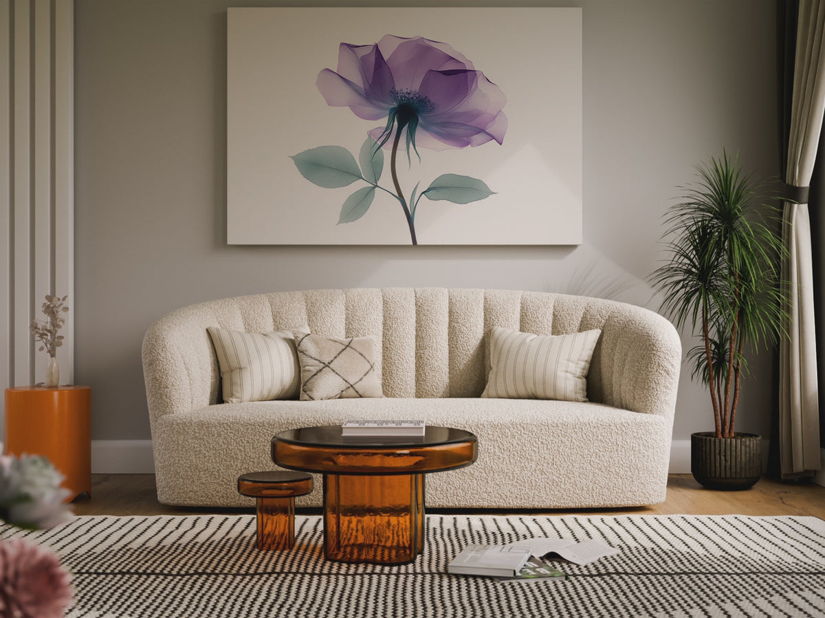 X-Ray Flower Canvas Print – short video of the print