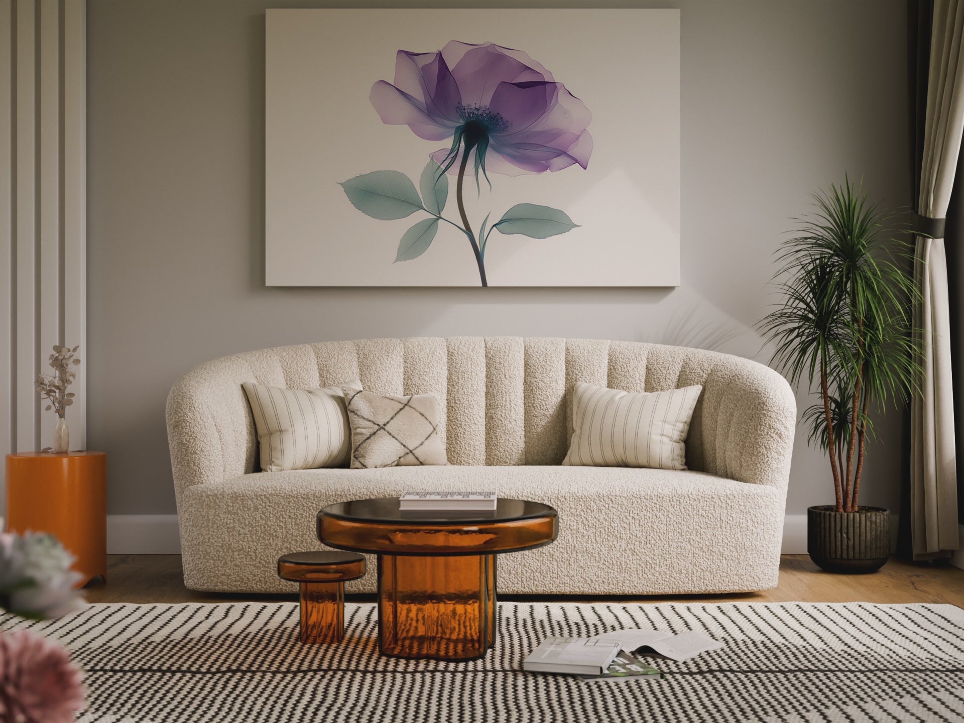 X-Ray Flower Canvas Print – short video of the print