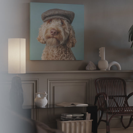 Labradoodle Dog Canvas Print – short video of the print
