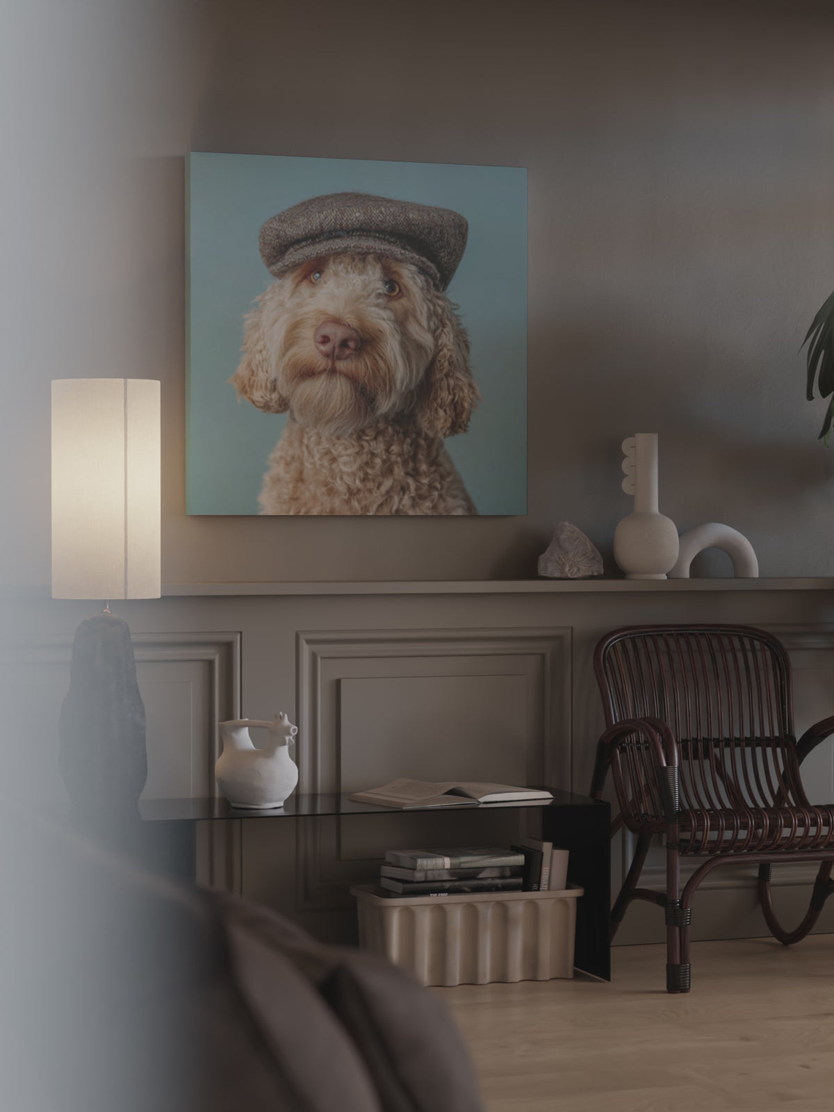 Labradoodle Dog Canvas Print – short video of the print