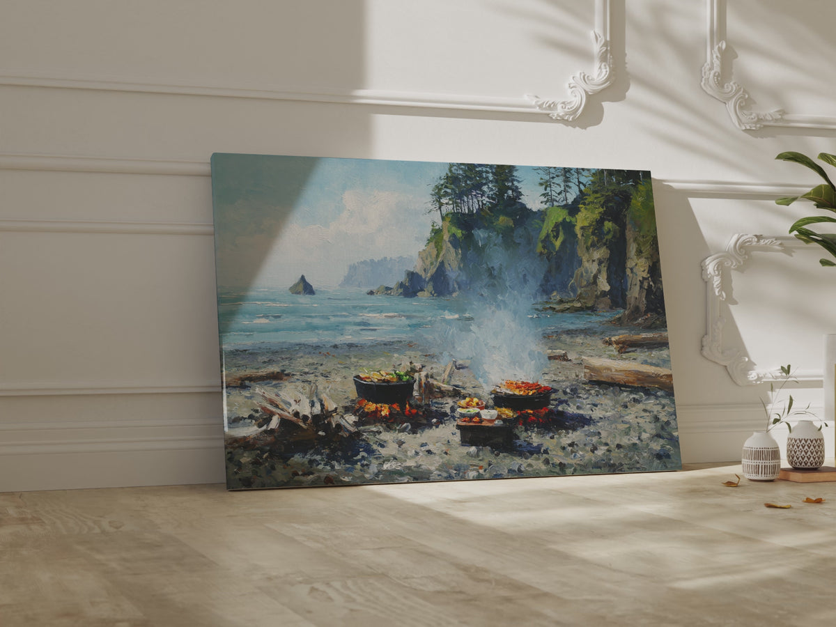Coastal Impressionist Canvas Art – short video of the print