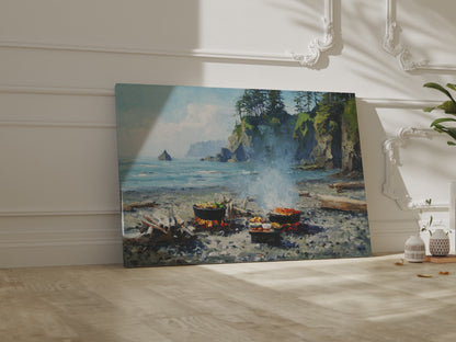 Coastal Impressionist Canvas Art – short video of the print