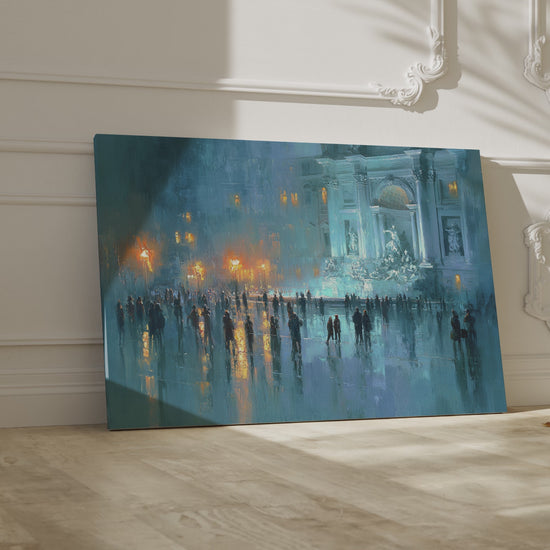 Trevi Fountain Canvas Print – short video of the print