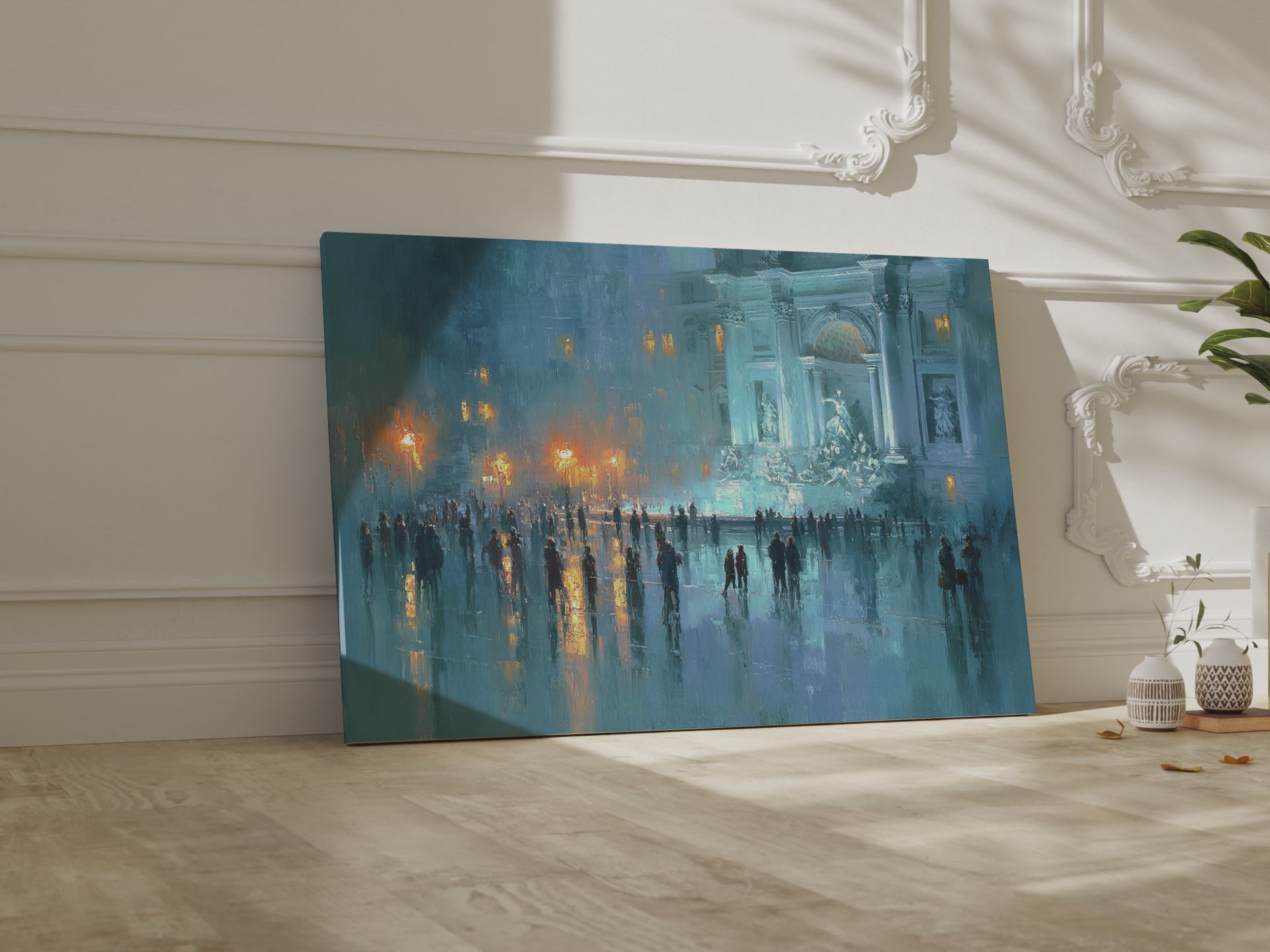 Trevi Fountain Canvas Print – short video of the print