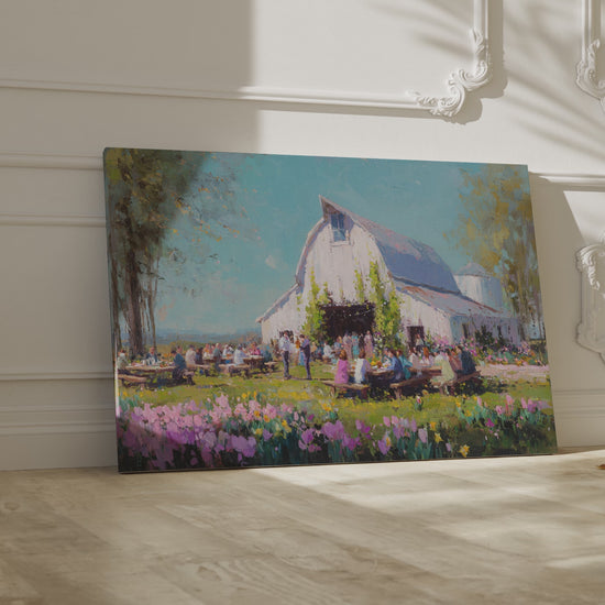Spring Barn Wedding Art Print – short video of the print