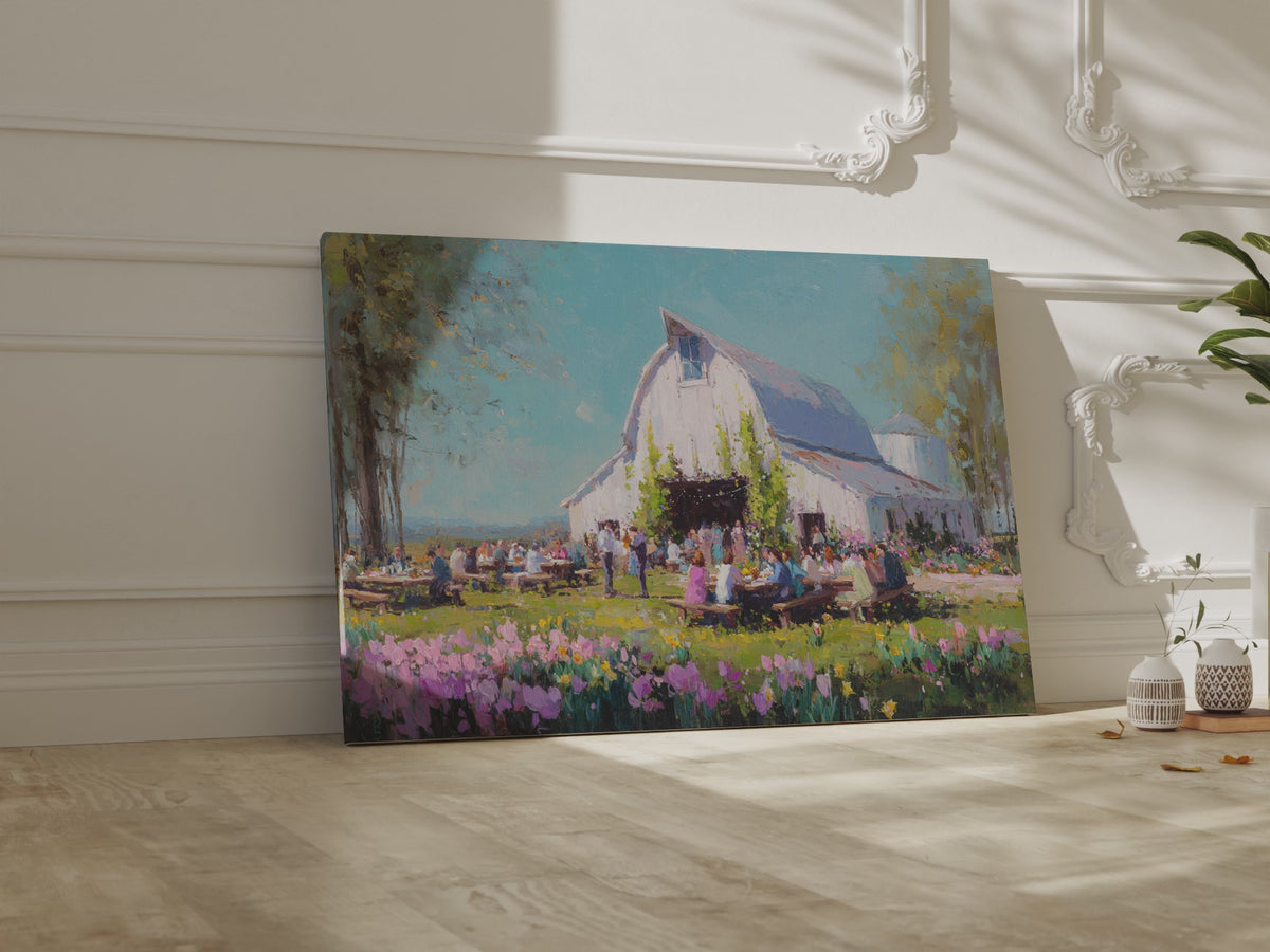 Spring Barn Wedding Art Print – short video of the print