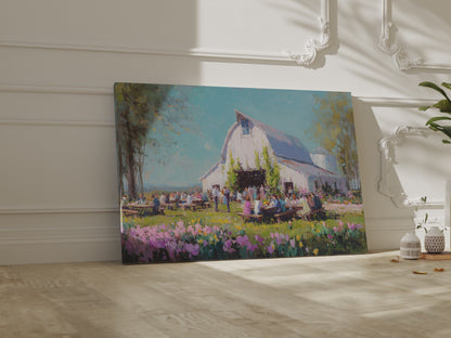 Spring Barn Wedding Art Print – short video of the print