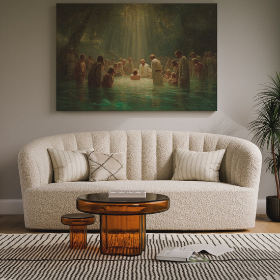 Baptism of Jesus Canvas Wall Art – short video of the print
