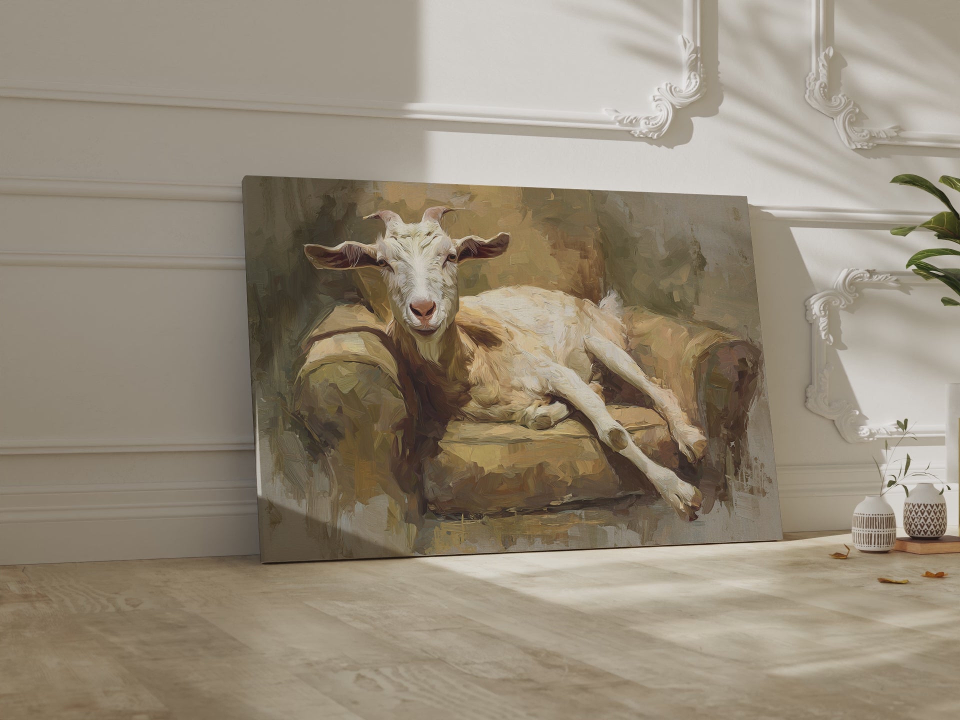 Goat Canvas Wall Art – short video of the print