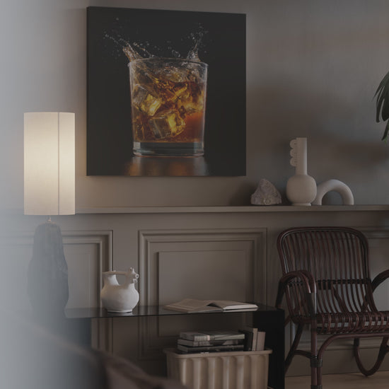 Whiskey Glass Canvas Print – short video of the print