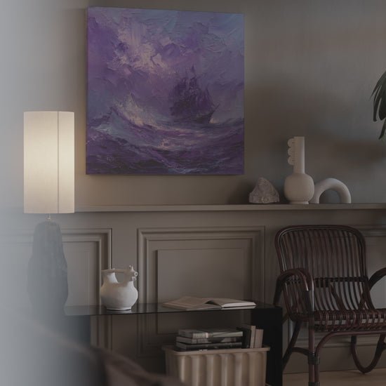 Abstract Purple Seascape Canvas Art – short video of the print