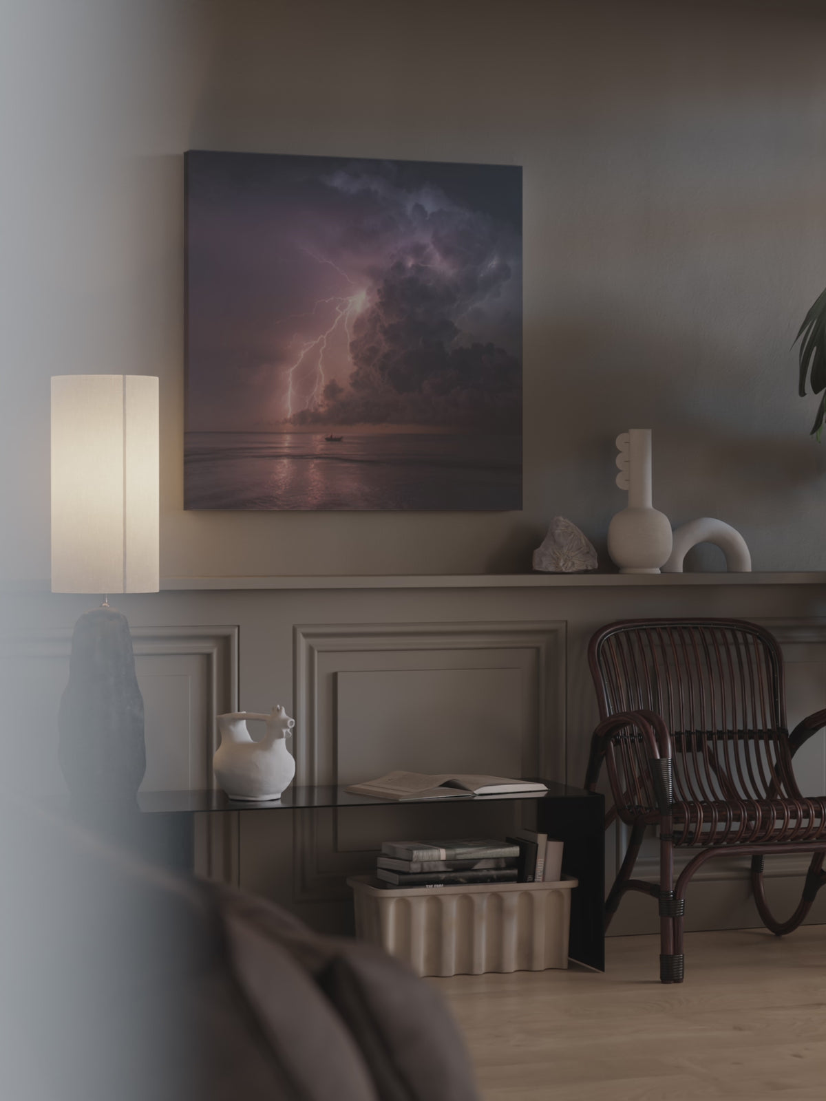 Lightning Storm Canvas Wall Art – short video of the print