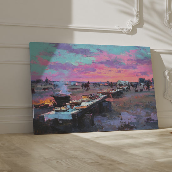 Western Frontier Canvas Print – short video of the print